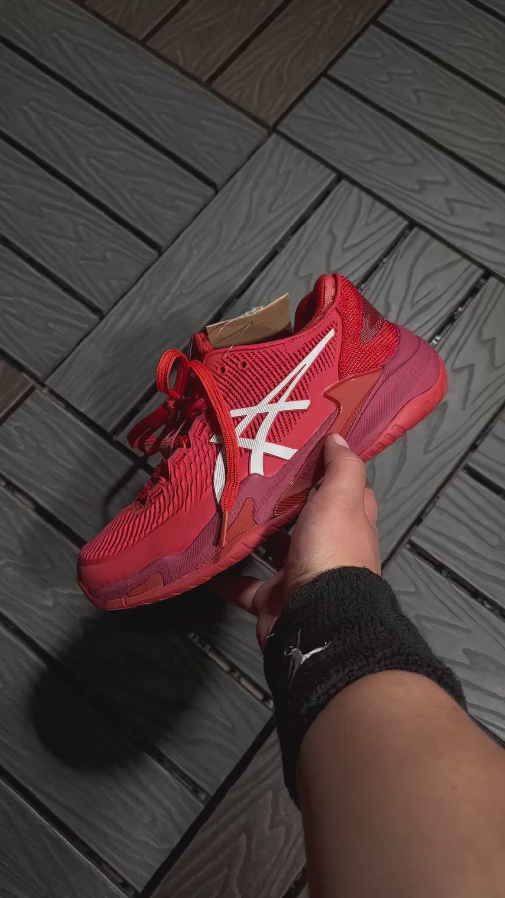 ASICS COURT FF 3 NOVAK CLAY ‘ROJO/BLANCO’